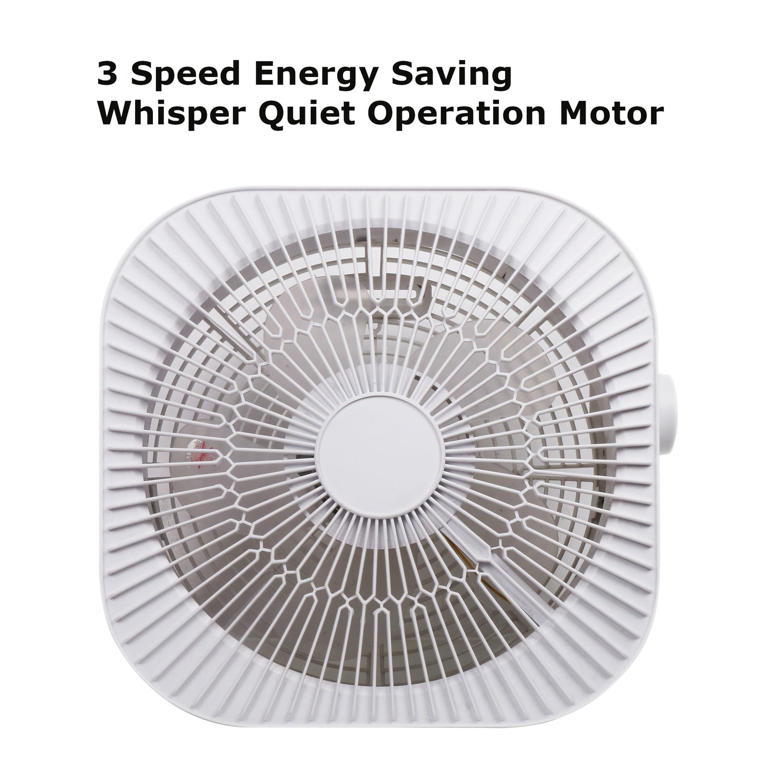 Optimus 12-In. 2-Speed 40-Watt Box Fan, F-1023, White