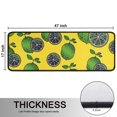 thumbnail image 5 of Kitchen Rugs Sets Of 2,Green Lime Slices Yellow Pattern Anti Fatigue Kitchen Mat Rugs Non Slip Washable,Decorative Kitchen Floor Mats for Kitchen,Sink,Laundry,17"x47"+17"x47", 5 of 5
