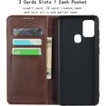 thumbnail image 2 of for Galaxy A21S Wallet Case,Premium PU Leather Flip Folio Case,Card Slots,Cash Pocket,Kickstand,Magnetic Closure TPU Shockproof Interior Protective Case for Samsung Galaxy A21S,Brown, 2 of 14