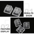 thumbnail image 3 of MasteelfCA 10Pcs Transparent Keycap Mechanical Keyboard Translucent Blank No Printed Keycap, 3 of 8