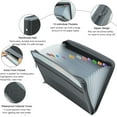 thumbnail image 3 of Accordion Expanding File,Accordion File Organizer with Zip Closure Expanding File Folder 13 Pockets Portable Letter A4 Paper Accordion File Organizer for School Office Documents（Black）, 3 of 6