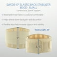 thumbnail image 6 of Swede-O Elastic Back Stabilizer Brace, Beige - Small, 6 of 7