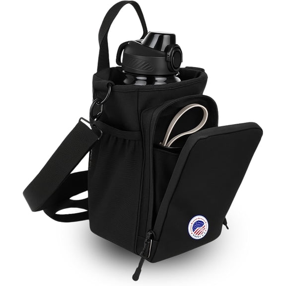 Happy U.S Magnetic Gym Bag and Bottle Bag, Magnatic Sport Bag For Men and Women Sling Gym Baag Travel Work with Water Bottle Holder, Phone Pockets Magnetic Attachment, Water Bottl Carrier Holder