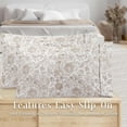 thumbnail image 3 of Mocassi 2 Floral Pint Pillowcases Set - 1500 Thread Microfiber 2-Piece Envelope Closure Pillow Covers, Soft and Smooth - King, Paisley Taupe, 3 of 5