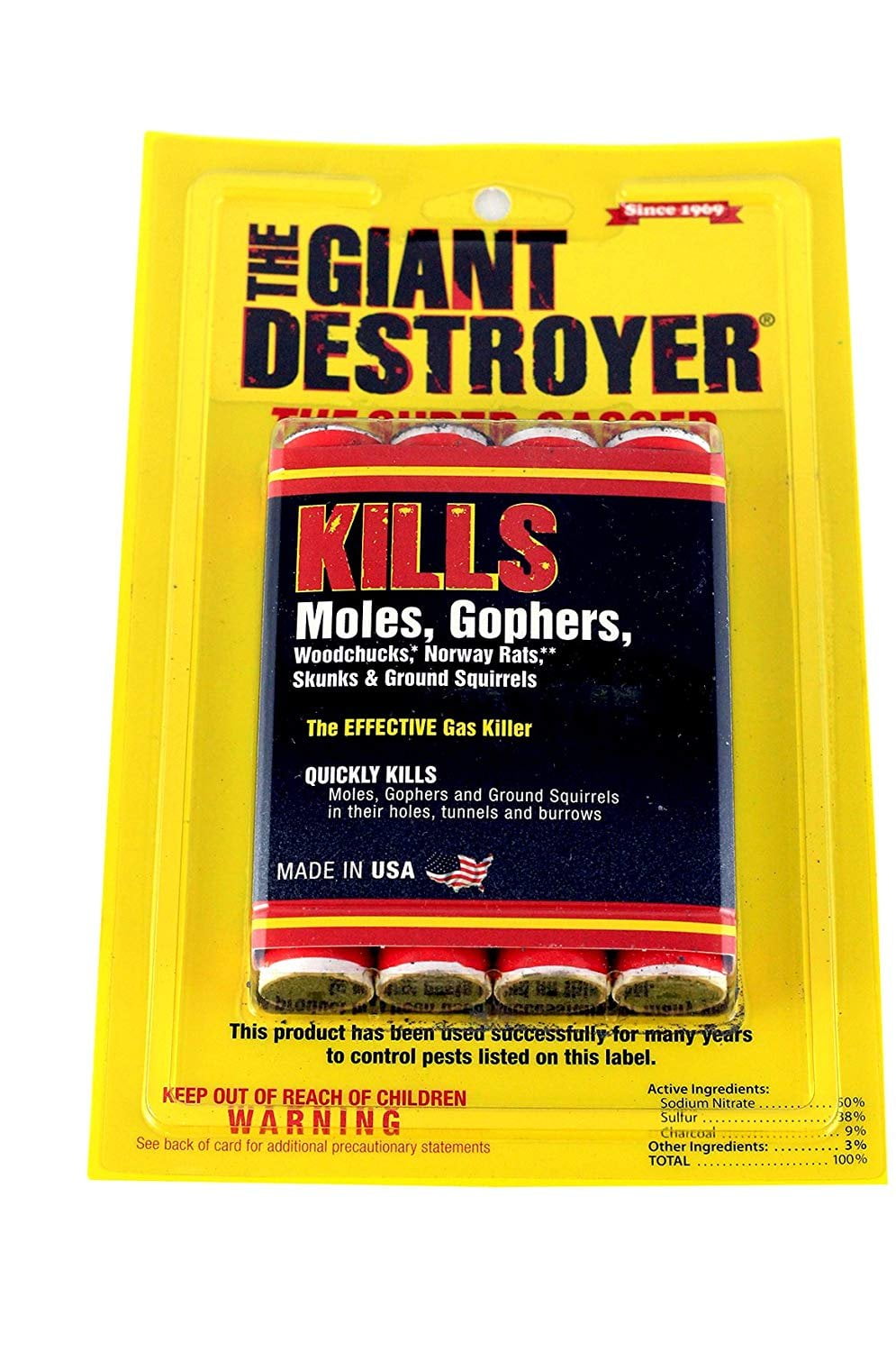 Atlas Giant Destroyer 00333 Gas Bomb - Gopher, Mole and ...