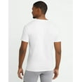 thumbnail image 3 of Hanes Originals Ultimate Men's Crewneck T-Shirt, Slim Fit, 2-Pack White/Black 2XL, 3 of 7