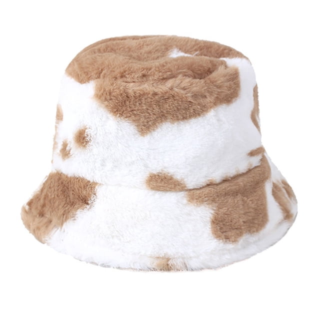 CSChome Chapeau de Pêcheur avec Cordon de Serrage Réglable Chapeau d'Hiver Imprimé Léopard Épais Coupe-Vent Sangle Fixe Résistant au Froid Plat Assorti de Couleurs Chapeau Extérieur pour Femme