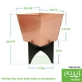 thumbnail image 2 of Achla FBC-55-12C Zaha II Planter with Copper Plated Flower Box, 2 of 2
