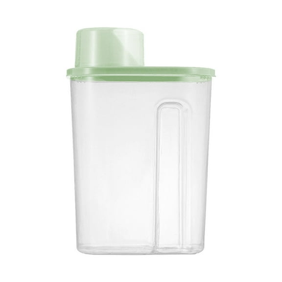Large Plastic Sealed Grain Storage Container - 1.9L & 2.5L Sizes - Airtight, Insect-Proof, Transparent Food Storage Bin with Measuring Cup Lid - Kitchen Dry Goods Organizer (S & L Options)