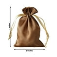 thumbnail image 3 of Efavormart 12PCS ANTIQUE GOLD Satin Gift Bag Drawstring Pouch Wedding Favors Bridal Shower Candy Jewelry Bags - 5"x7", 3 of 11