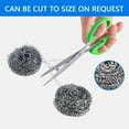 thumbnail image 4 of Hengbo 18 Pcs Stainless Steel Scourers 2.5 inch Steel Wool Scrubbers Stainless Steel Sponges Stainless Steel Scrubber Metal Scouring Pads Steel Wool Pads for Cleaning Dishes Pots Pans Grills, 4 of 8
