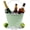 Green, variant on Plexon Galvanized Metal Ice Bucket for Parties Coctail Bar Restaurant - Drink Beer Champagne Bucket with Handle, Beverage Chiller Cooler Small 1.3 Gallon, Red