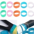 thumbnail image 4 of 10/14 Tennis Racket Grip Sealing Ring Stretchy Tennis Racket Handle Rubber Ring, 4 of 9