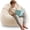 Beige, variant on 3FT Memory Foam Bean Bag Chairs for Teens or Kids with Filling Bean Bag Sofa with Handle Super Soft Corduroy Fabric Lazy Sofa 3 Foot Caramel