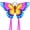Glaring Butterfly, variant on GEXWORLDWIDE 55" Butterfly Huge Kite for Kids and Adults 157" Tail Colorful Butterfly Kite Nylon Kite for Beach Trip Park Family Outdoor Games and Activities