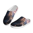 thumbnail image 2 of KLL Sunset Cliff Dinosaur Pattern Adult Unisex Cozy Slippers,Fuzzy Slip-on Slippers TPR Sole Slippers Comfort Plush Home Footwear for Indoor & Outdoor-11, 2 of 7
