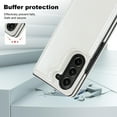 thumbnail image 3 of ELEHOLD for Samsung Galaxy Z Fold 6 Wallet Case,Luxury Flip Folio PU Leather Card Slots Kickstand Heavy Duty Shockproof Protective Phone Case for Samsung Galaxy Z Fold 6,White, 3 of 8