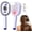 Purple, variant on Electric Spray Air Cushion Massage Comb, Nano Mist Scalp Massager with Red Light Therapy, Retractable Self-Cleaning Detangler for Wet Dry Hair