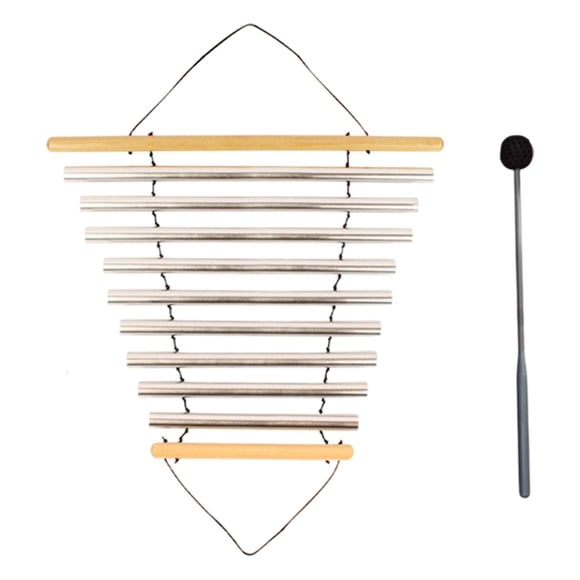 MERIGLARE Carillon de Méditation Instrument de Bain avec Maillet pour Maison Bureau Méditation 9 Tons
