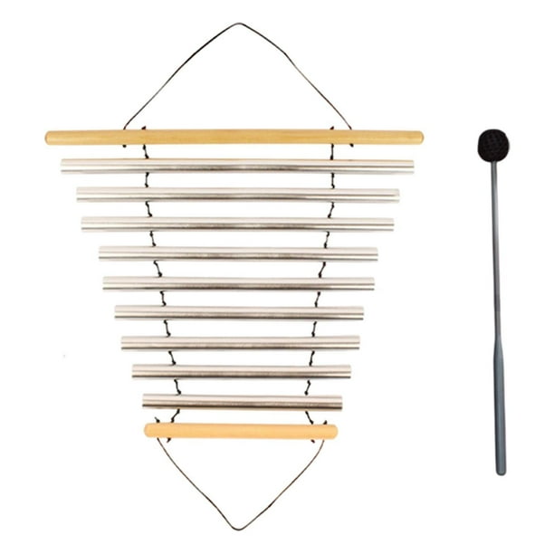 Instrumento de percusión musical de carillón de flujo de meditación Instrumento de baño Flujo tubular 9 tonos
