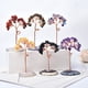 thumbnail image 2 of Nvzi 1 adorno de árbol de la vida hecho a mano con piedra natural triturada blanca, adorno de piedra de cristal natural para decoración del hogar, 2 of 4