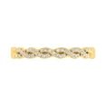thumbnail image 3 of 1/10 Carat Twisted Diamond Wedding Band Ring in 10k Yellow Gold - IGI Certified (Ring Size 6), 3 of 4