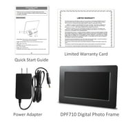 Sungale 7 Digital Photo Frame, Black, 1024x600 Resolution, USB and SD Card Support
