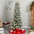 thumbnail image 6 of Nearly Natural Prelit LED Multicolor Flocked Spruce Christmas Tree, with Bendable Branches 7.5', 6 of 11