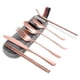 thumbnail image 1 of Juego de cubiertos al aire libre de color rosa dorado, NUEVA ACTUALIZACIÓN DE UTENSILIOS DE VIAJE, cuchillo, tenedor, cuchara, palillos, pajita, 1 of 4