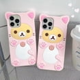 thumbnail image 4 of IAIYOXI - Funda 3D con diseño de oso de dibujos animados para iPhone SE 2022, de moda y elegante, di, 4 of 8