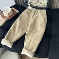 thumbnail image 2 of MEZZALL Boys Winter Lined Pants Thermal Thickened Trousers Warm Casual Joggers Kids Comfortable Slacks Solid Color Holiday Child Clothes, 2 of 5