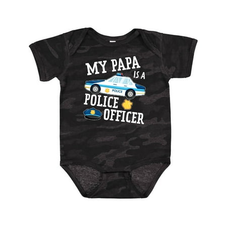 

Inktastic My Papa is a Police Officer Gift Baby Boy or Baby Girl Bodysuit