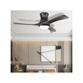 thumbnail image 2 of 52 Inch Flush Mount Ceiling Fan With LED Light-Black, 2 of 5