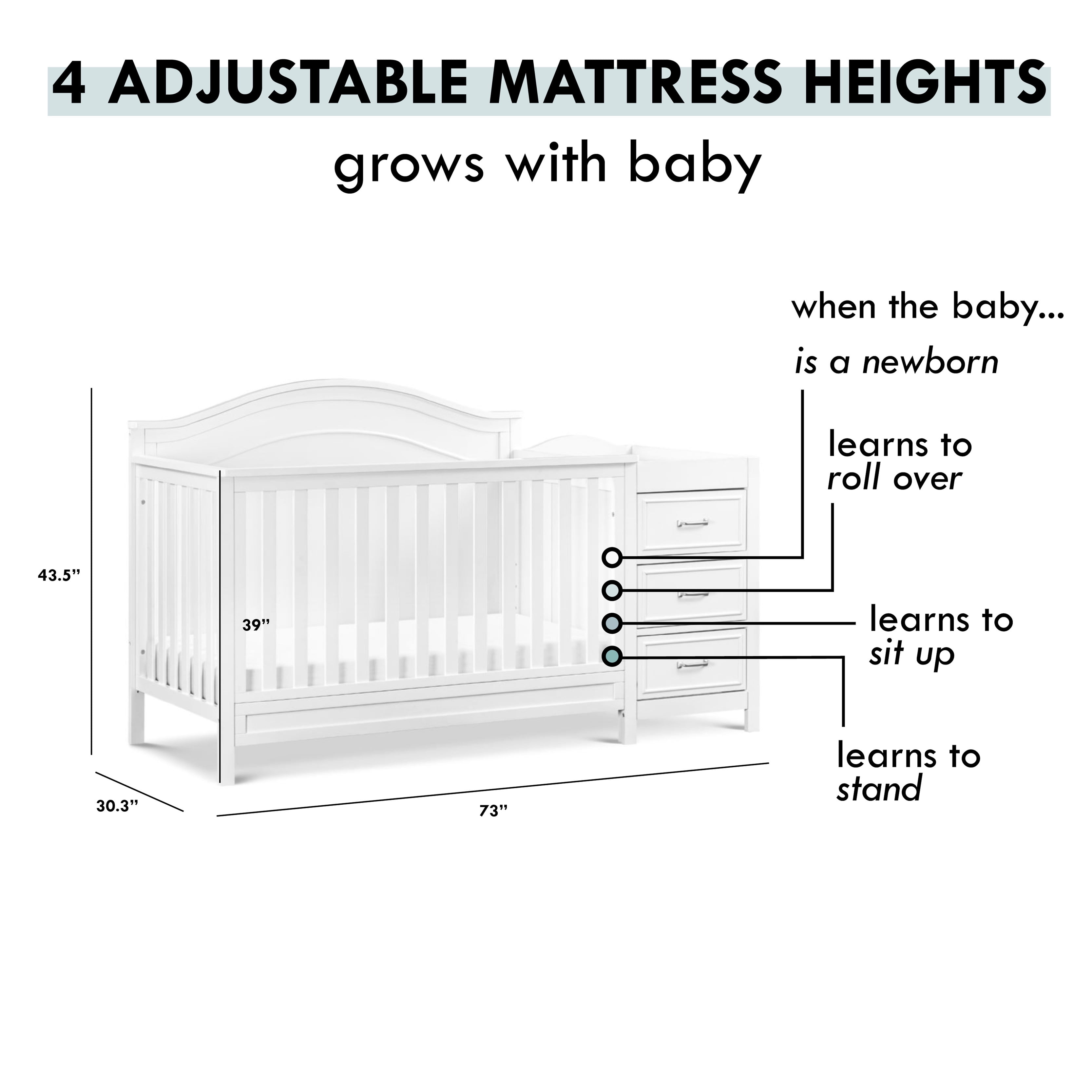 Davinci charlie 4 in 1 crib hotsell
