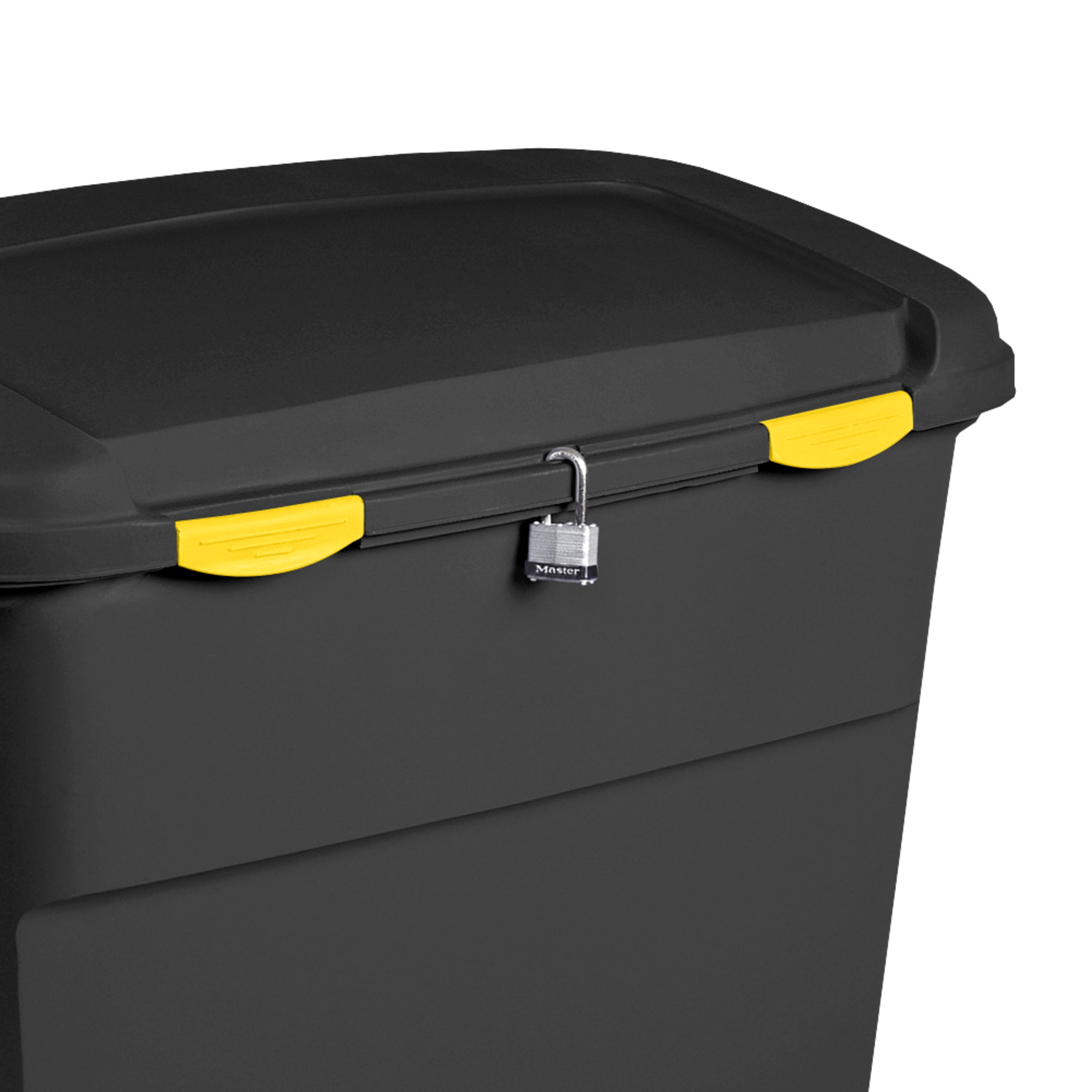 VAULTROOM CONTAINER BLK　50L Sterilite 50 Gal. Stacker Box 14794K03 - The Home Depot
