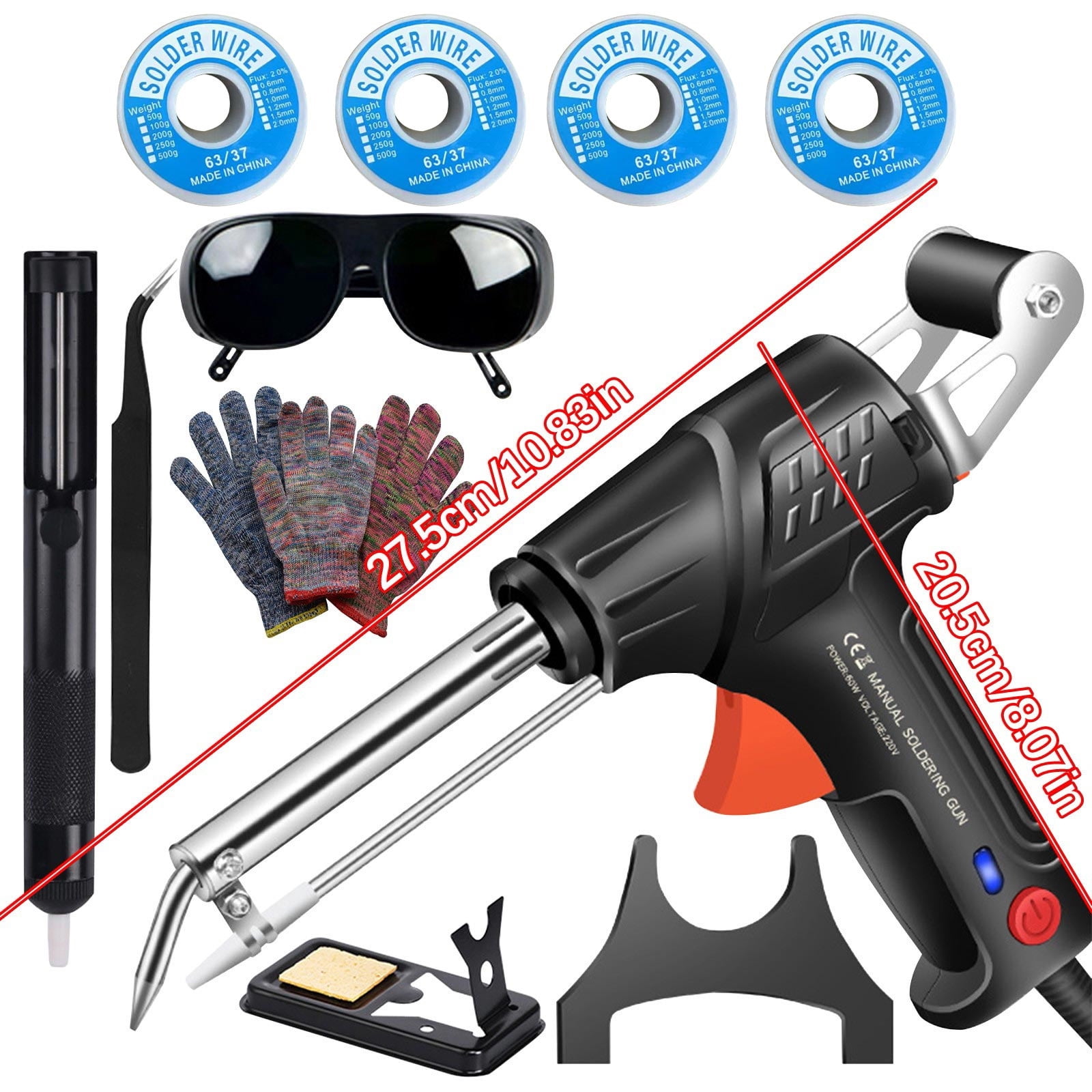 110V Handheld Soldering Iron Multifunctional Soldering Tool Fast Heat-Up & Precision Tip for DIY Repairs/Electronics Repair
