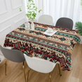 thumbnail image 2 of Yayeee Tablecloths 60" x 60" Rectangle Wrinkle Resistant Party Table Cover, Tribal Art, 2 of 8