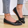 thumbnail image 2 of Loafers for Women, Plus Size Soft Sole with Bows, Trendy Comfortable Flat Shoes for Spring Summer, 2 of 9