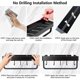 thumbnail image 4 of Shower Shelf without Drilling Bathroom Shelf with Towel Rail and Aluminum Hook Storage Shelf for Shower and Kitchen Set of 2 Black, 4 of 5