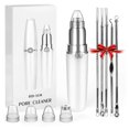 thumbnail image 1 of Riwcyla 3 Suction Level Electric Pore Cleanser with 4 Replacement Suction Head & 5pcs Pimple Comedone Extractor Tool Acne Remover Kit Beauty Device for Home & Salon Use, 1 of 6