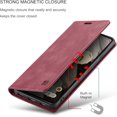 thumbnail image 6 of Wallet Case for Google Pixel 7A 2023,Magnetic Protect PU Leather Flip Case with Card Holders RFID Blocking Kickstand Shockproof Protection Case for Google Pixel 7A 2023 (Red), 6 of 18