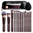 thumbnail image 1 of Set de Brochas de Maquillaje BS-MALL 14 Piezas con Esponja y Estuche, 1 of 9