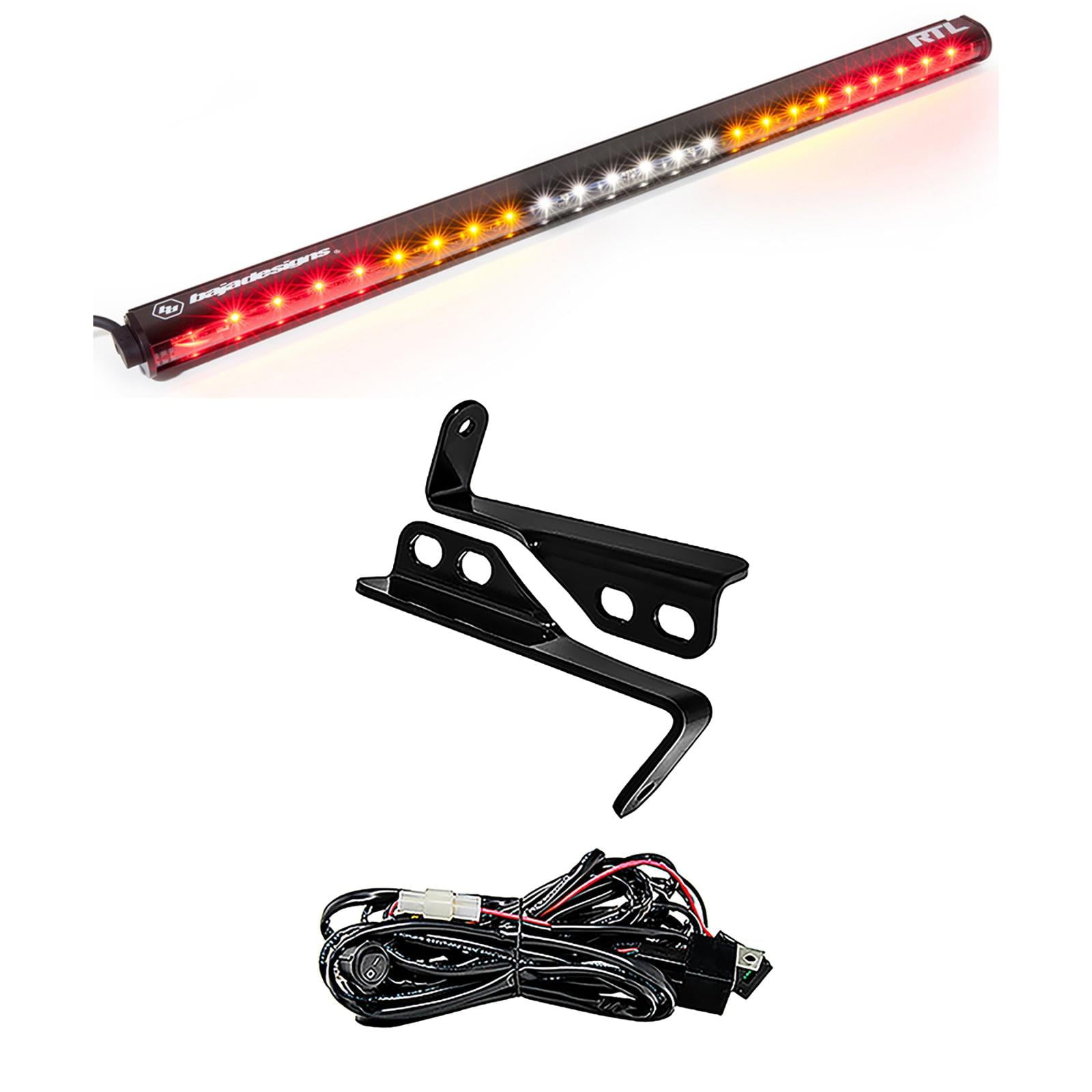 Baja Designs 2015-2018 Fits Polaris RZR 4 Seat 30 Inch RTL Rear Light Bar with Bracket Kit 447816