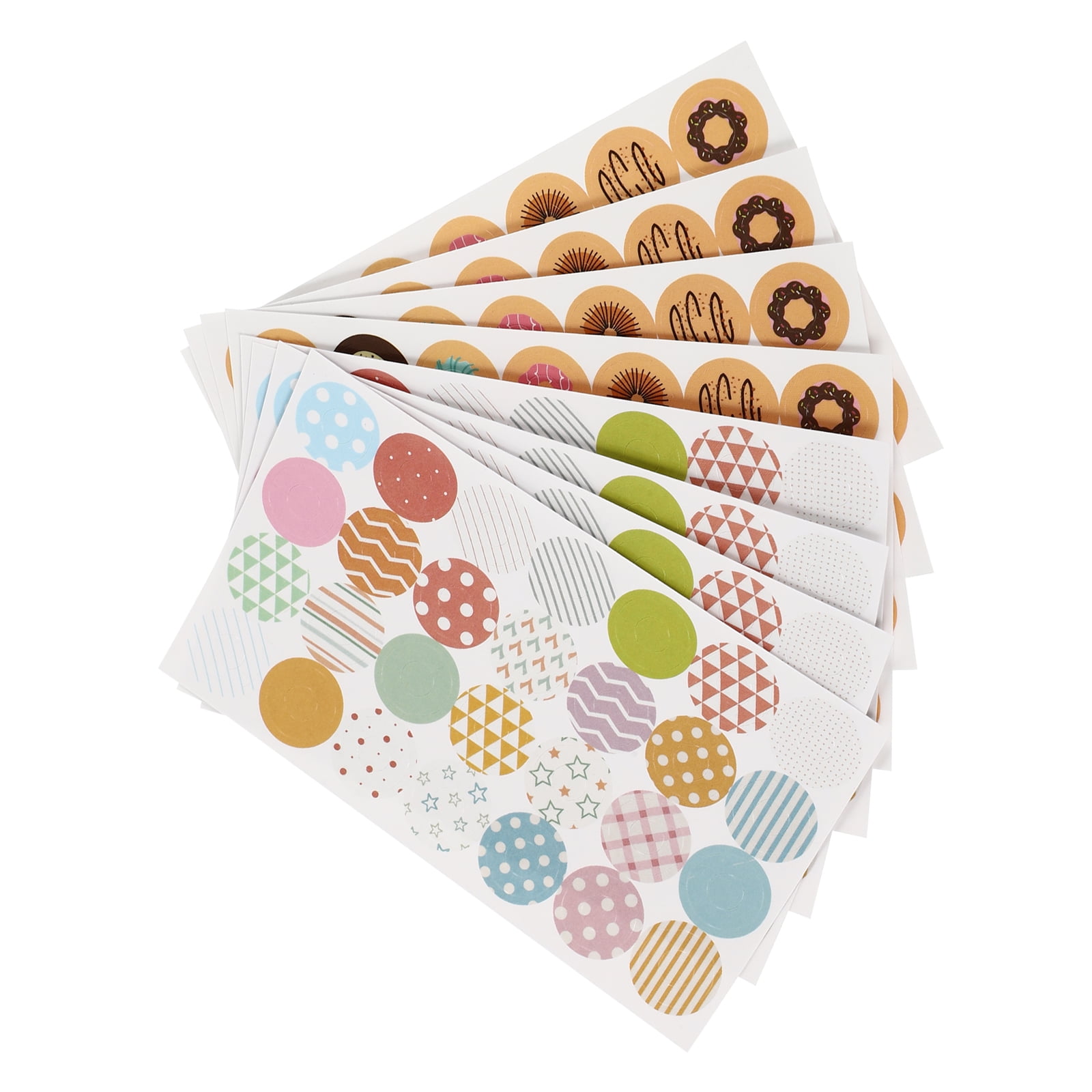  Tofficu 2pcs 10 Loose Leaf Stickers Loose-Leaf Paper Hole  Stickers Binder Paper Stickers Stickers Mini Binders Reinforcements for  Hole-Punched Pages Donut Stickers Sticker Labels Ring : Office Products