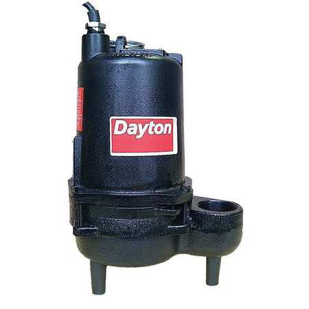 DAYTON Submersible Sewage Pump,1/2 HP 4HU80