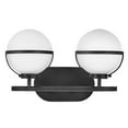 thumbnail image 4 of 5662BK-LL Hinkley Lighting Hollis - 10W 2 LED Bath Vanity in Transitional and Mid-Century Modern and Scandinavian Style - 15 Inches Wide by 9.25, 4 of 11