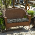 thumbnail image 3 of ARDEN Outdoor Wicker Settee Cushion 41.5 x 18, Black Aurora Damask, 3 of 11