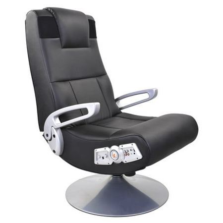 X Rocker Foldable & Bluetooth Swivel Gaming Chair, Black