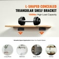 thumbnail image 2 of KFFKFF 6-Piece Shelf Brackets 12 x 4 x 1.6 Inch Floating Shelf Brackets Heavy Duty, 2 of 9