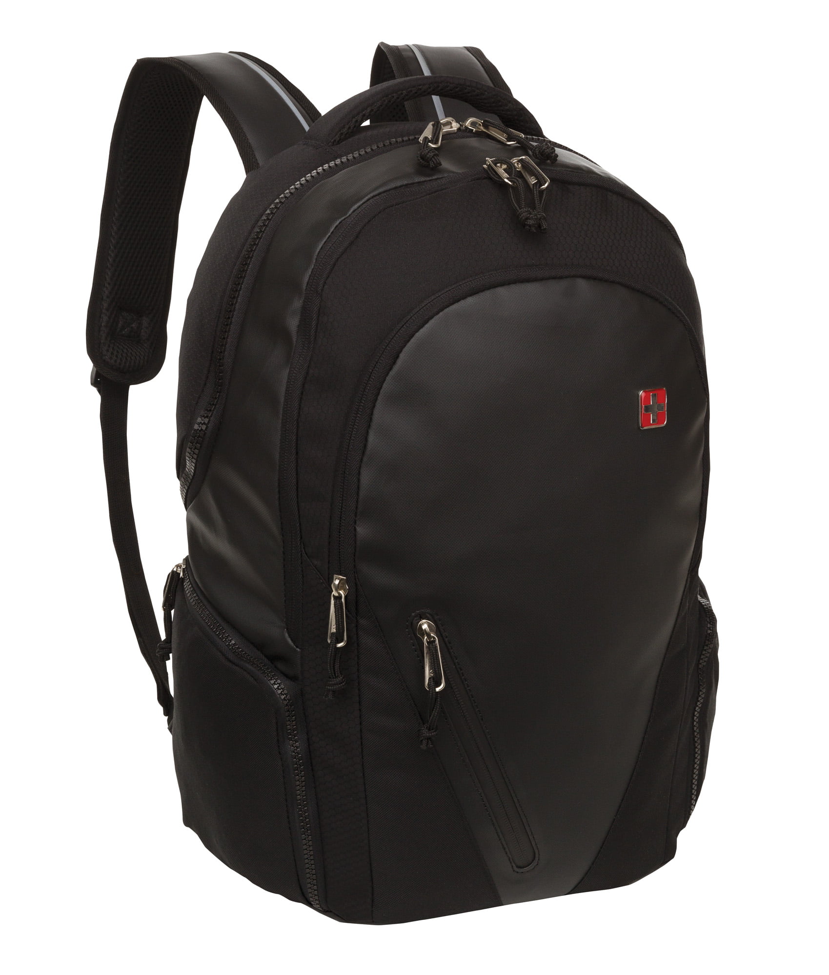 SwissTech Basel 39.2 Ltr School Backpack with Laptop Pocket, Black ...